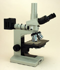 NMU01 — Nikon Optiphot M Trinocular Microscope for Reflected Light Brightfield, Darkfield and Nomarski DIC